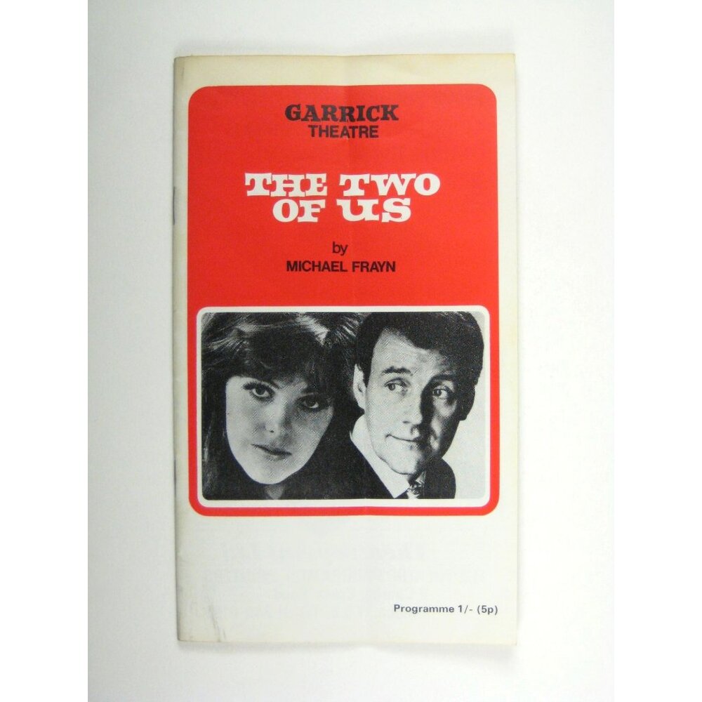 The Two Of Us Theatre Program Michael Frayn Lynn Redgrave Richard Briers Garrick